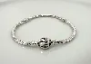 bracelet pandora maille serpent fermoir rose argent 925 millième (22 ct) 13,99g