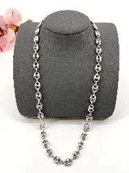 chaîne en argent maille grain de café l59,5cm argent 925 millième (22 ct) 36,51g