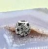 charm en argent scintillant incolore et oxydes de zirconium argent 925 millième (22 ct) 2,28 g