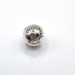 charm pandora argent clip family and love  argent 925 millième (22 ct) 2,92g