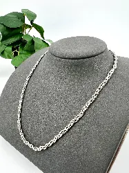 collier en argent maillon bille fine  argent 925 millième (22 ct) 9,44g