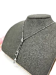 collier swarovski avec pendentif double gouttes en cristaux