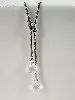 collier swarovski avec pendentif double gouttes en cristaux