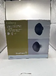 lampe applique murale murale led intégrée 600lm 12w ip44 goodhome gris anthracite