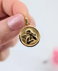 pendentif ange en or or 750 millième (18 ct) 1,29g