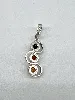 pendentif en argent ambre  argent 925 millième (22 ct) 2,48g