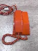 poste telephone fixe contempra à cadran plastique orange