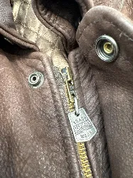 veste cuir marron redskins