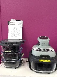 air fryer modulaire en verre ninja crispi sauge avec 4 récipients