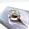 bague en argent cocktail pierre multicolore t53,5 argent 925 millième (22 ct) 7,81g