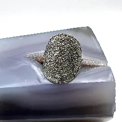 bague en argent disque phaistos t59 argent 925 millième (22 ct) 5,17g