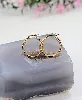 boucles d'oreilles petites créoles lisses or 750 millième (18 ct) 3,23g