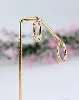 boucles d'oreilles petites créoles lisses or 750 millième (18 ct) 3,23g