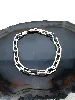 bracelet en argent maille trombone l18,5cm  argent 925 millième (22 ct) 7,89g