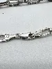 bracelet en argent maille trombone l18,5cm  argent 925 millième (22 ct) 7,89g