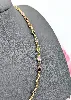 collier rivière en or serti de pierres de couleur or 750 millième (18 ct) 10,84g