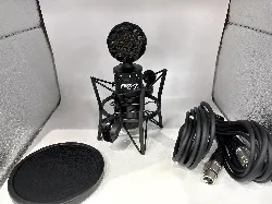 micro power studio vibe c1 bundle - micro de studio à condensateur + suspension avec filtre anti-pop