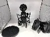 micro power studio vibe c1 bundle - micro de studio à condensateur + suspension avec filtre anti-pop