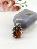 pendentif en argent ambre naturel avec inclusions argent 925 millième (22 ct) 12,8g
