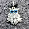 pendentif en argent chouette argent 925 millième (22 ct) 2,65 g