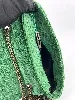 sac à main vimoda cuir imitation serpent vert avec bandoulière chaîne
