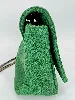 sac à main vimoda cuir imitation serpent vert avec bandoulière chaîne