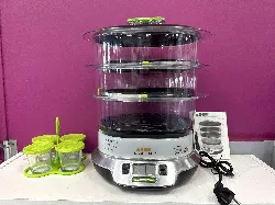 seb vitacuisine compact - cuiseur vapeur - 10.3 litres - 1.8 kwatt - noir/chrome