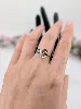 bague or sertie de 3 pierres de couleur facettées or 375 millième (9 ct) 1,30g