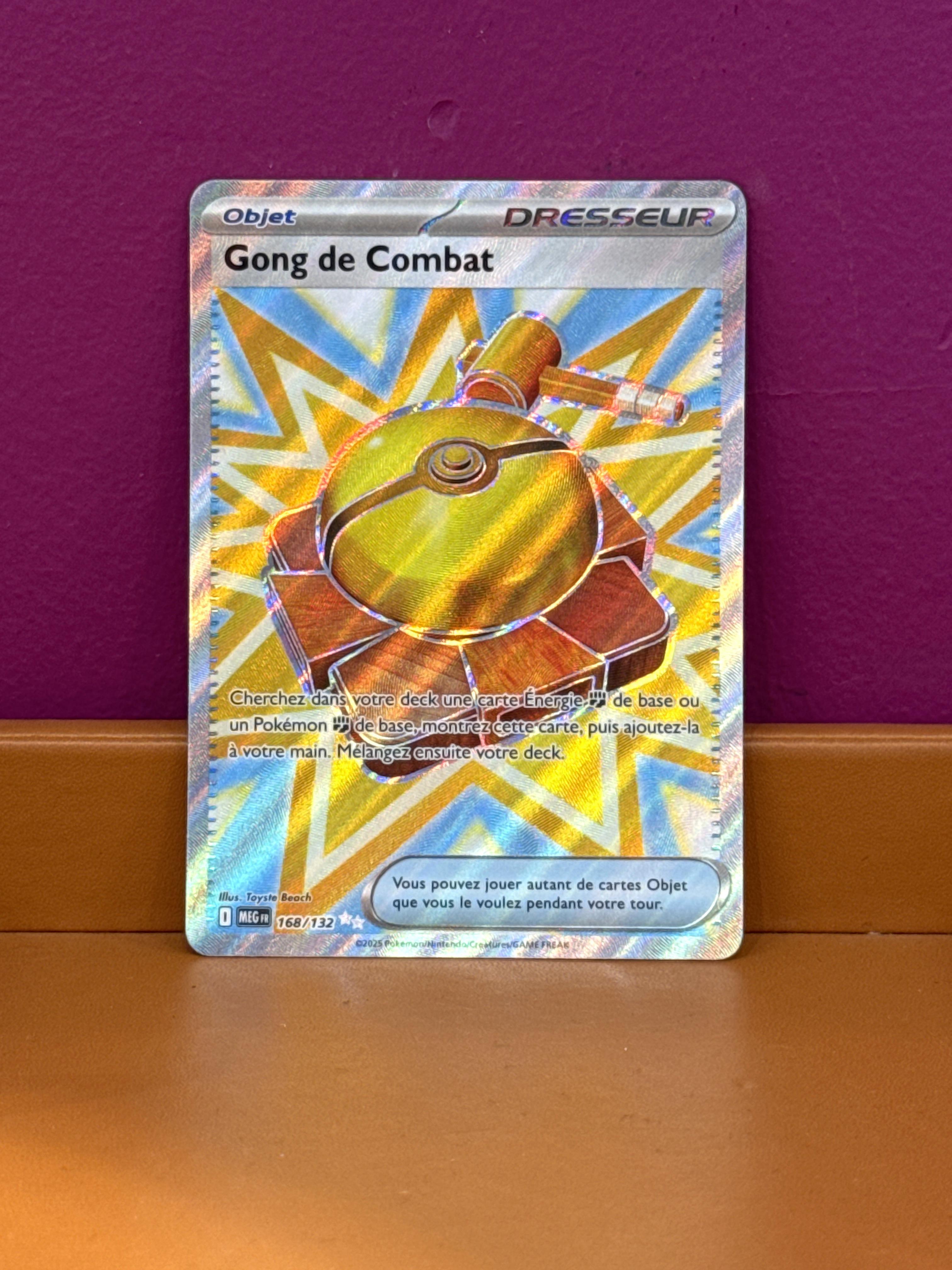 Carte Pokémon Gong de Combat FA 168/132