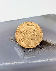 pièce 20 francs or coq marianne 1911 or 900/1000 6,45g