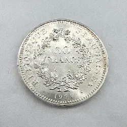 pièce 50 francs hercule 1978 argent 900 millième 30g