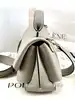 sac polène mokki mini en cuir taupe à bandoulière réglable entre 89-116 cm