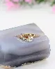 bague 2 ors motif rubans croisés centré d'un oxyde or 375 millième (9 ct) 1,31g