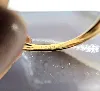 bague 2 ors motif rubans croisés centré d'un oxyde or 375 millième (9 ct) 1,31g