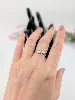 bague 2 ors motif rubans croisés centré d'un oxyde or 375 millième (9 ct) 1,31g