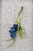 bijoux de sac fleur muguet bleu