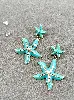 boucles d'oreilles en motif étoile de mer en émail et oxydes