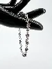 bracelet en argent avec pierres violet argent 925 millième (22 ct) 7,15g