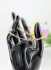 bracelet maille haricot plate serti de 3 émeraudes or 750 millième (18 ct) 6,65g