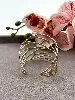 bracelet / manchette motif feuille