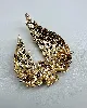 broche ailes ornées d'oxydes en métal doré