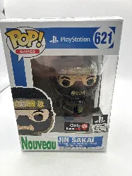 figurine funko! pop - playstation n°621 - jin sakai  - avec éclaboussures de sang (ghost of tsushima) (35674)