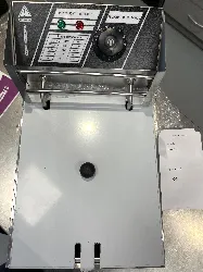 friteuse électrique,profonde 6l en acier inoxydable,avec indicateur led et panier,thermostat réglable