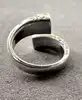 kenzo bague argent avec fleurs incrustées de couleur crème t52 argent 925 millième (22 ct) 10,41g
