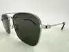 lunettes de soleil aviateur saint laurent sl309 gris foncé monture en métal argenté