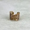 bague ouverte avec motif