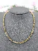 collier grosses mailles forçat rondes   or 750 millième (18 ct) 6,82g