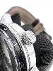 montre automatique seiko presage 4r57-00t0 cadran ivoire et bracelet rochet en cuir marron embossé crocodile