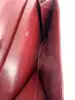 sac rabats à bandoulière vintage cartier en cuir bordeaux
