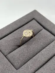20010480 bague rond orné d'oxydes t56